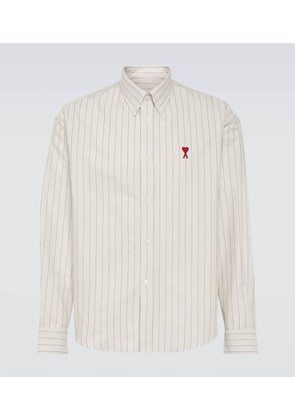 Ami Paris Striped cotton Oxford shirt