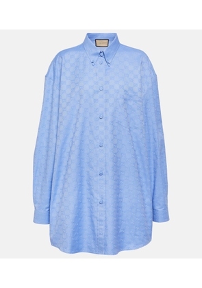 Gucci GG oversized cotton shirt