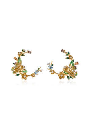 Anabela Chan - Orchard Garland 18K Yellow Gold Multi-Gem Earrings - Multi - OS - Moda Operandi - Gifts For Her