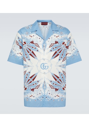 Gucci Gucci Bandana cotton bowling shirt