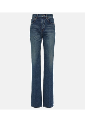 Saint Laurent Clyde high-rise wide-leg jeans