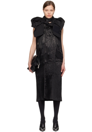 Junya Watanabe Black Hooded Midi Dress