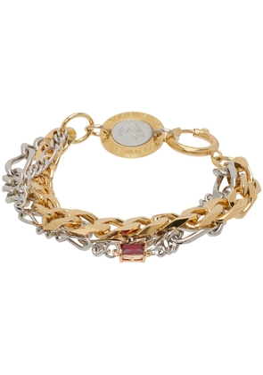IN GOLD WE TRUST PARIS Gold Multi Row Chains Bracelet