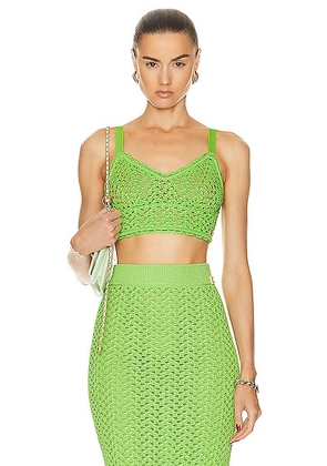 Dolce & Gabbana Knit Bra Top in Verde Chiaro - Green. Size 40 (also in ).