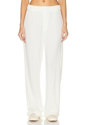Eterne Thermal Lounge Pant in Ivory - Ivory. Size M (also in L, XS).