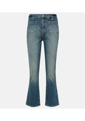 7 For All Mankind Slim Kick high-rise bootcut jeans