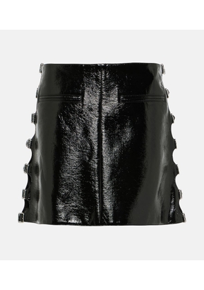 Courrèges Faux leather miniskirt