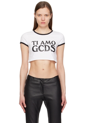GCDS White & Black 'Ti Amo' T-Shirt