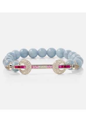 Ananya Chakra 18kt white gold bracelet with gemstones