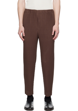 HOMME PLISSÉ ISSEY MIYAKE Brown Monthly Color September Trousers