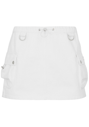 Coperni Denim Cargo Mini Skirt - White - 40 (UK12 / M)