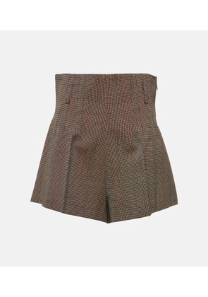 Prada Pinstripe high-rise wool shorts