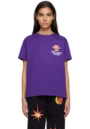 Sky High Farm Workwear Purple 'Safety First' T-Shirt
