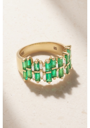 Suzanne Kalan - 18-karat Gold, Emerald And Diamond Ring - 7