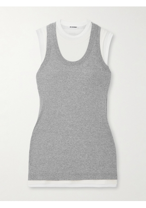Jil Sander - Set Of Three Cotton-jersey Tanks - Gray - x small,small,medium,large,x large