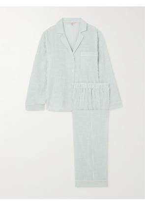 Eberjey - + Net Sustain Nautico Striped Lenzing™ Ecovero™ And Cotton-blend Pajama Set - Blue - x small,small,medium,large,x large