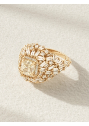 Suzanne Kalan - 18-karat Gold Diamond Ring - 7