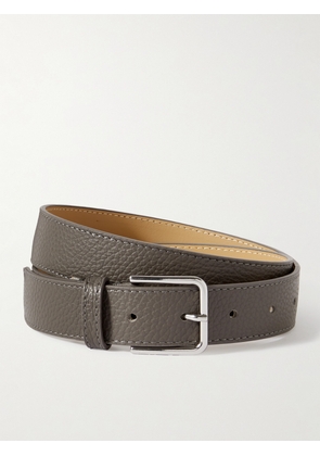 The Frankie Shop - Toni Textured-leather Belt - Gray - x small,small,medium,large,x large