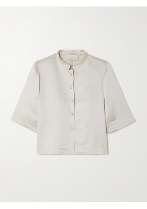 LIBEROWE - + Net Sustain Josette Satin-twill Shirt - Neutrals - x small,small,medium,large,x large