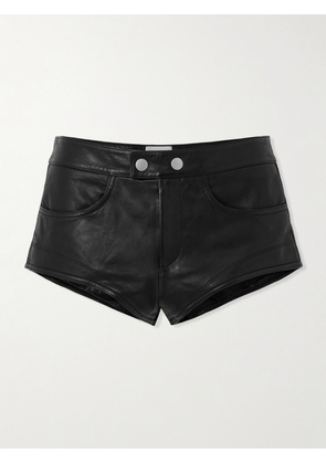 Isabel Marant - Leslie Leather Shorts - Black - FR34,FR36,FR38,FR40