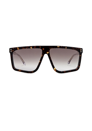 Isabel Marant Flat Top Sunglasses in Brown.