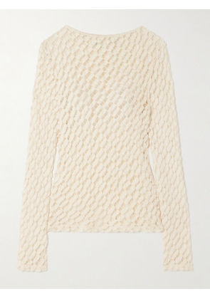 RÓHE - Crocheted Cotton-blend Top - Cream - FR34,FR36,FR38,FR40,FR42,FR44