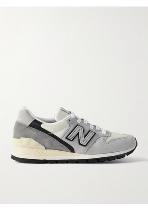 New Balance - U996 Mesh And Leather-trimmed Suede Sneakers - Gray - US4,US4.5,US5,US5.5,US6,US6.5,US7,US7.5,US8,US8.5