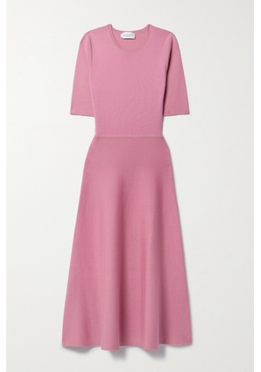 Gabriela Hearst - Seymore Cashmere And Silk-blend Midi Dress - Pink - x small,small,medium,large,x large