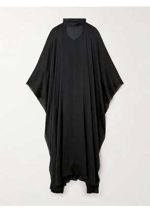 Abadia - Crinkled-voile Maxi Dress - Gray - x small,small,medium,large,x large