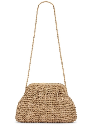 Hat Attack Frame Clutch in Nude.