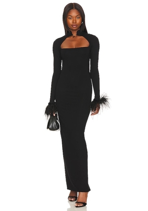 MANURI Cindy Dress in Black. Size XL.