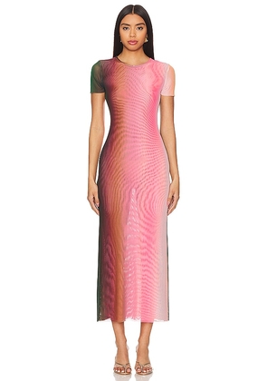 MISA Los Angeles Vanessa Dress in Pink. Size M, S, XL, XS, XXS.
