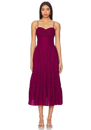 MISA Los Angeles Rula Dress in Wine. Size M, S, XL, XXS.