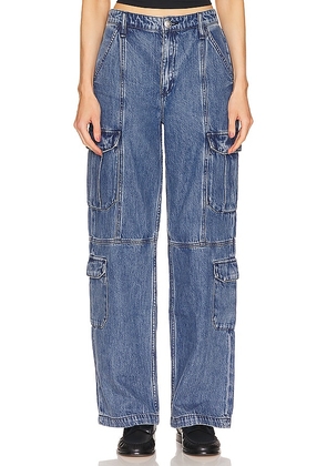Rag & Bone Featherweight Cailyn Cargo in Blue. Size 23, 24, 25, 26, 27, 28, 29.