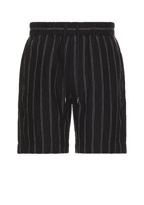 Vince Moonbay Stripe Short in Black. Size L, S.