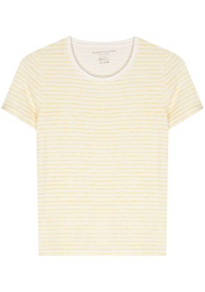 Majestic Filatures round-neck striped T-shirt - Yellow