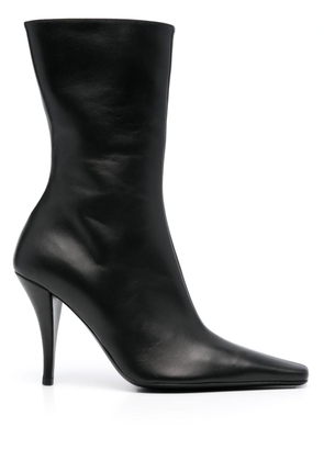 The Row Liv 95mm leather boots - Black