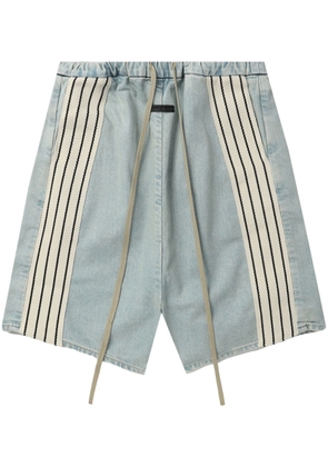 Fear Of God stripe-detail denim shorts - Blue