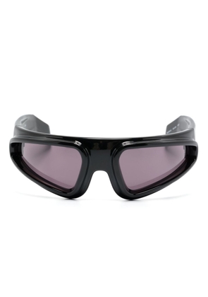Rick Owens Ryder wraparound-frame sunglasses - Black