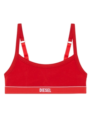 Diesel logo-underband stretch-cotton bralette - Red