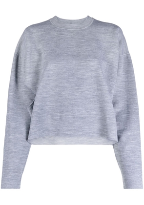 FENDI cut-out-detailing cropped jumper - Grey