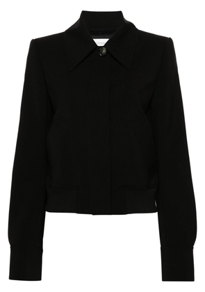 Sportmax classic-collar wool jacket - Black
