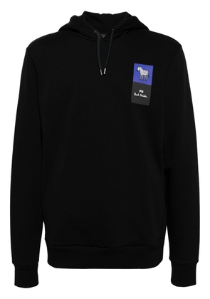 PS Paul Smith logo-print organic cotton hoodie - Black