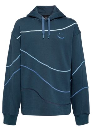 PS Paul Smith swirl organic cotton hoodie - Blue