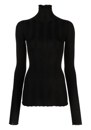 Sportmax high-neck fine-knit jumper - Black