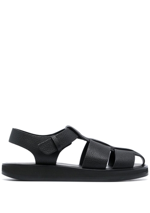 The Row Fisherman leather sandals - Black
