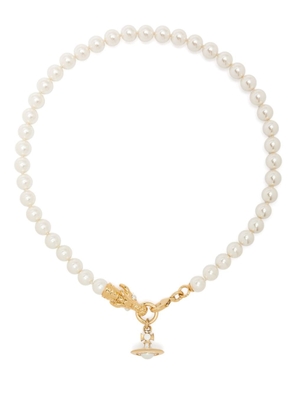 Vivienne Westwood Dragon faux-pearl pendant necklace - Gold