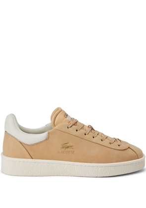 Lacoste logo-stamp lace-up sneakers - Neutrals