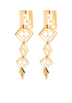 FENDI Orecchini FF dangle earrings - Gold