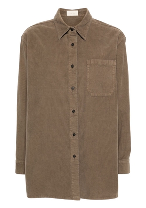 The Row Idro corduroy shirt - Brown
